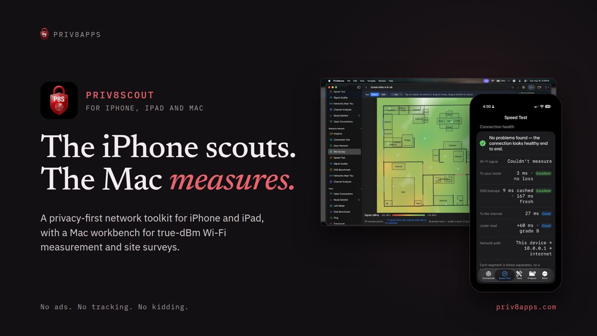 Priv8Scout on iPhone and Mac